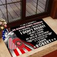 Veteran door mat with your name - I am not a legend Marine Corps Discount