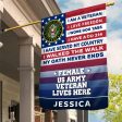 Personalized Flag for a Female Veteran  - I Love Freedom Online Hot Sale