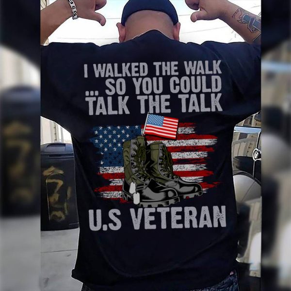 Veteran T-shirt - I Walked The Walk Cheap