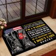 Veteran door mat with your name - I will never quit Marine Corps Discount