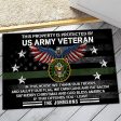 Veteran door mat - We salute our flag Fashion