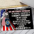 Veteran door mat with your name - I am not a legend Air Force Online Hot Sale