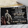 Veteran door mat with your name - I have DD-214 Navy Sale