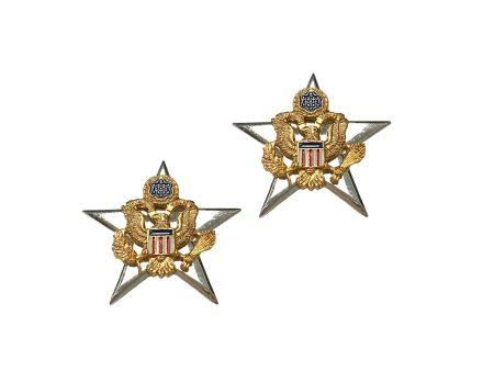 US Army General Staff Officer Branch STA-BRITE Pin-on For Cheap