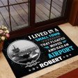 Veteran door mat with your name - I am pround to be a part of USN Discount