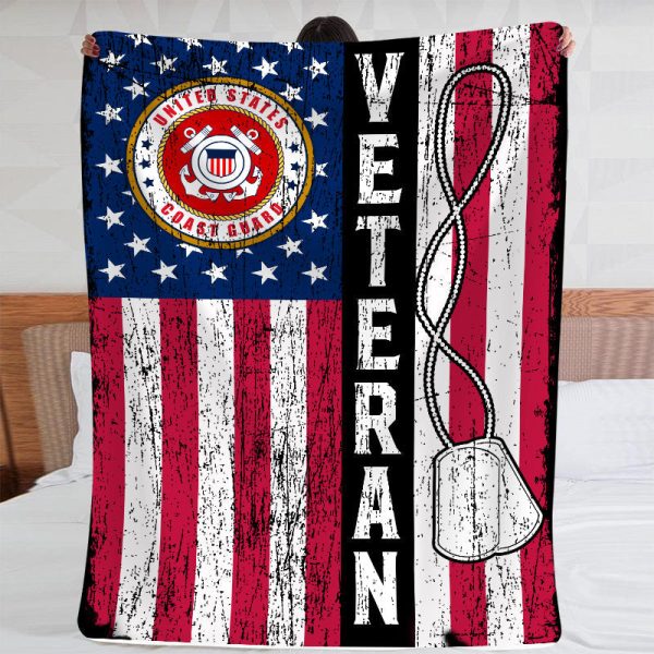 Veteran blanket - Proud veteran sleep here Coast guard For Discount