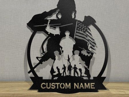 Veteran metal wall art - I remember the best times Sale