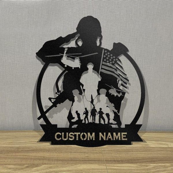 Veteran metal wall art - I remember the best times Sale