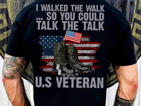 Veteran T-shirt - I Walked The Walk Cheap