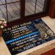 Veteran door mat with your name - I don t care Navy Online Hot Sale