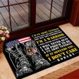 Veteran door mat with your name - I will never quit Army Cheap