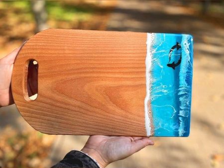 Handmade Cheese board - Azure surface Fashion