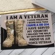 Veteran door mat with your name - Veteran s charter Air Force For Discount