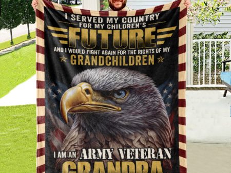 Veteran blanket - I served my country Sale