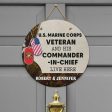 Door sign - For the veteran and his commander Marine corps Discount