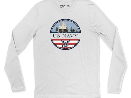 Navy Armada Men s Long Sleeve T-Shirt Online now