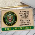 Veteran door mat with your name - Family pride Army Fashion