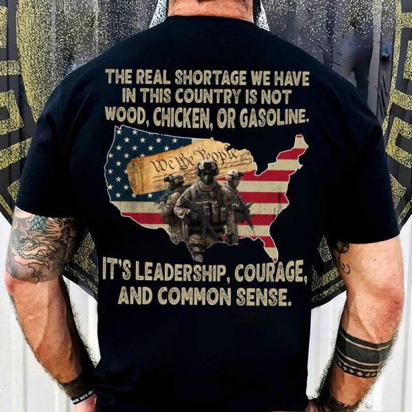 Veteran T-shirt - The Real Shortage Is For Sale