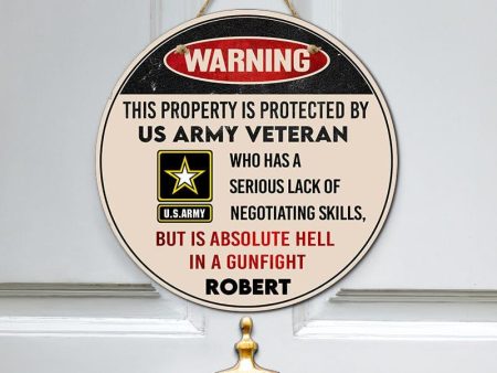 Door sign - Warning Army Fashion