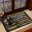 Veteran door mat with your name - Kneel for the fallen Army Sale