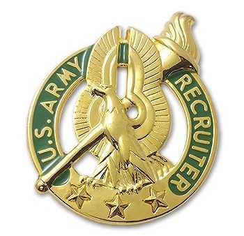 US Army Recruiting   Recruiter Senior STA-BRITE® Pin-on Badge Discount