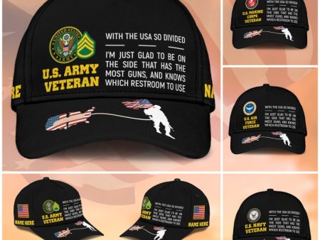 Personalized Cap for a Veteran - So Divided Online Hot Sale