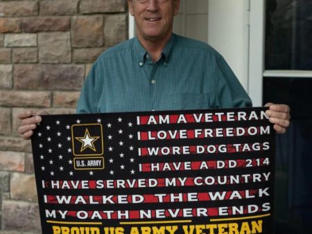 Veteran door mat with your name - Pride Sale