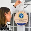 Door sign - Visitors must be approved Air force Online Sale