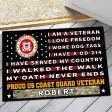 Veteran door mat with your name - Pride Coast Guard on Sale