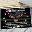 Veteran door mat - In this house we say Vietnam veteran Online