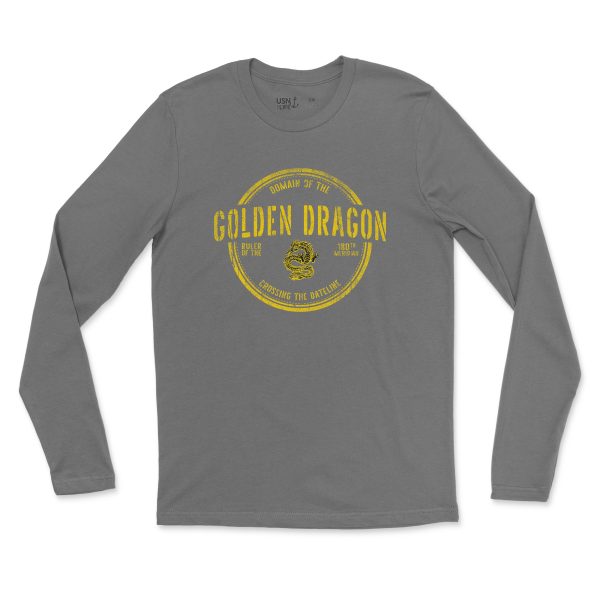 Vintage Golden Dragon Men s Fine Jersey Long Sleeve Tee Online Sale