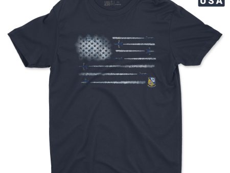 Blue Angels Smoke Flag Men s T-Shirt Fashion