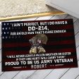 Veteran door mat with your name - Ammunition Army Online now