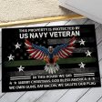 Veteran door mat - In this house we say Navy Supply