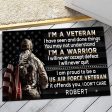 Veteran door mat with your name - I am a warrior Air Force Discount