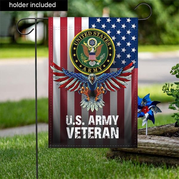 Veteran Flag - The eagle protects the house Army Hot on Sale