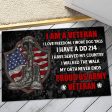 Veteran door mat with your name - I m brave Sale