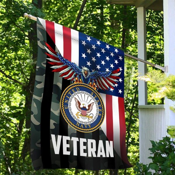 Veteran Flag - I served for freedom Navy Online