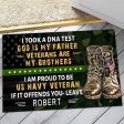 Veteran door mat with your name - Veterans are my brothers Navy Online