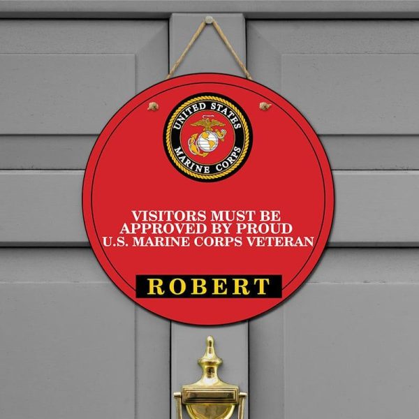 Door sign - Colorful symbol Marine corps Online Hot Sale