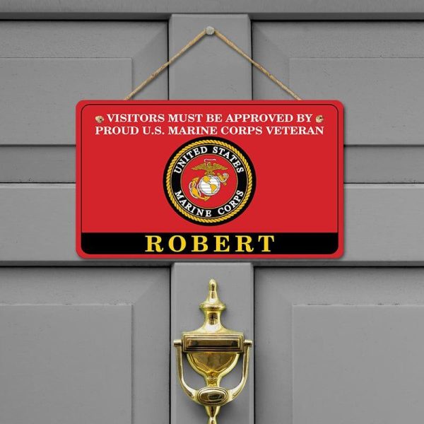 Door sign - Colorful symbol Marine corps Online Hot Sale