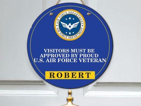 Door sign - Colorful symbol Air force Sale