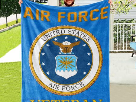 Veteran blanket - Proud of American Forces Air Force For Sale