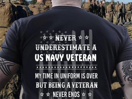 Being a veteran never ends - T-Shirt Navy Online Sale