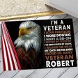 Veteran door mat with your name - I am a Veteran For Cheap