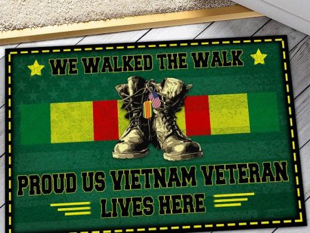 Vietnam veteran door mat with your name - Boots Online Sale