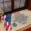 Veteran door mat with your name - One national under God Air Force For Cheap