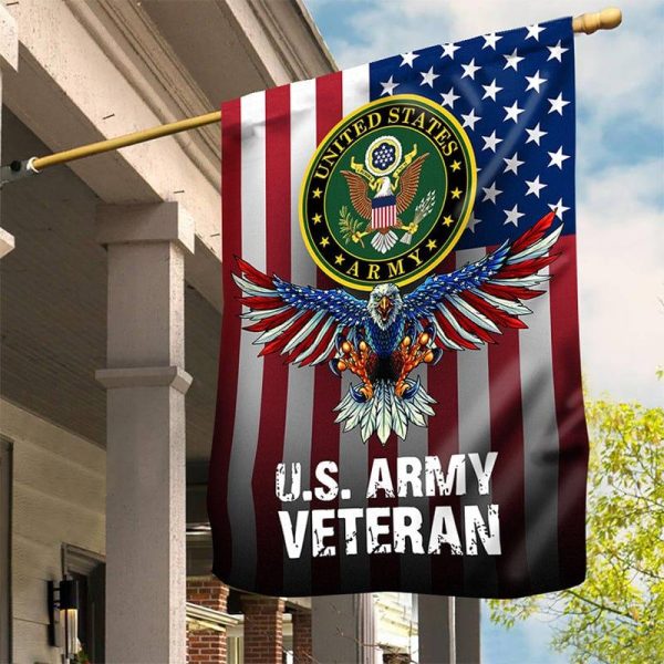 Veteran Flag - The eagle protects the house Army Hot on Sale