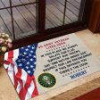 Veteran door mat with your name - One national under God Army Hot on Sale