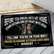 Veteran door mat with your name - Don t attack me Marine Corps Hot on Sale